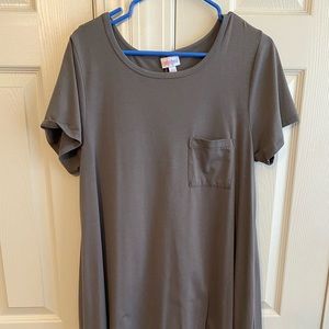 LuLaRoe grey Carly dress